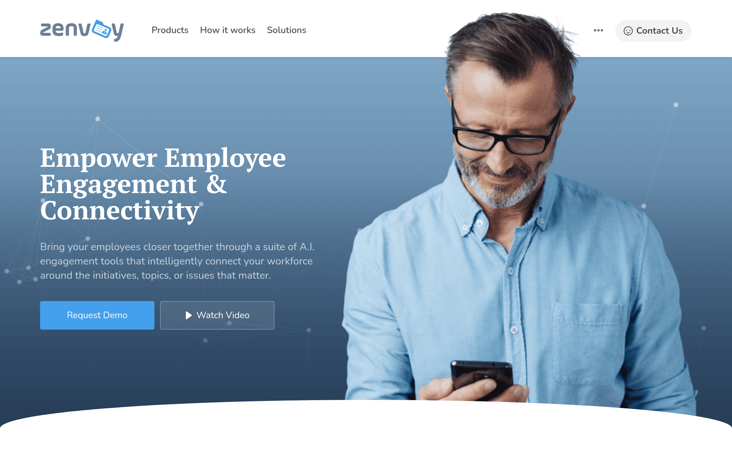 The original Zenvoy platform — enterprise AI tools for employee engagement and connectivity